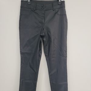 89th & Madison  Mid-Rise Slim Faux Leather Pants Size 10